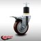 Service Caster 4'' SS Maroon Poly Swivel 1-7/8'' Expanding Stem Caster Total Lock Brake SCC-SSEXTTL20S414-PPUB-MRN-178 - alternate 4